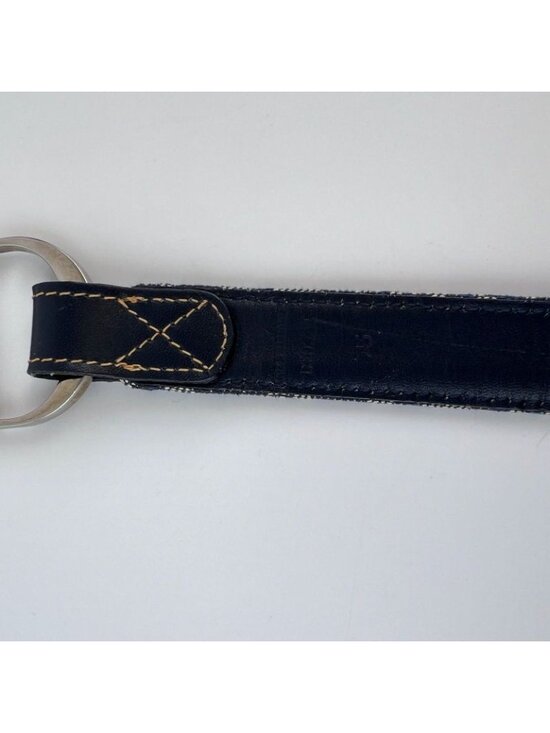 Dior Belt Trotter Jacquard Navy Vintage main image 4